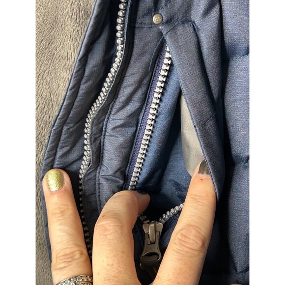 Eddie Bauer Women's coat Sz Medium blue down filled hooded parka winter jacket - Picture 14 of 16